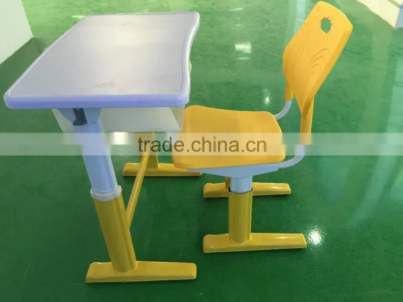 modern school desk and chair school furniture school desk with bench HXZY048
