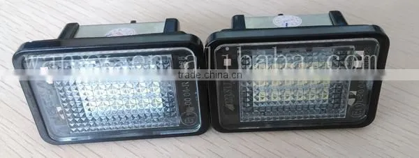 18 leds GLK X204 (07~) led license plate light led tail number light led registration plate lamp with E4 Certificated
