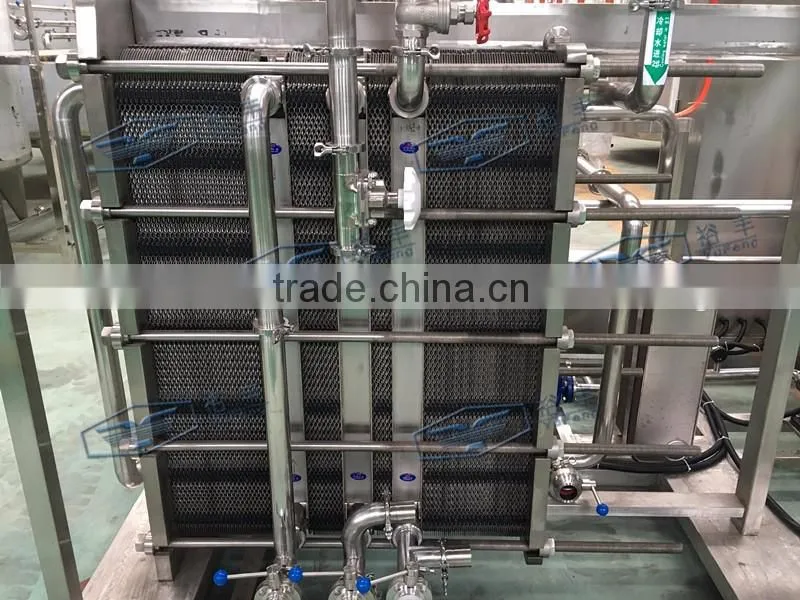 Juice/milk board UHT pasteurizer