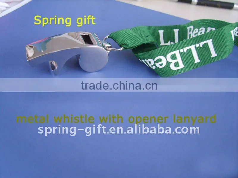 promotion plastic whistle/ metal whistles / custom whistle keychain