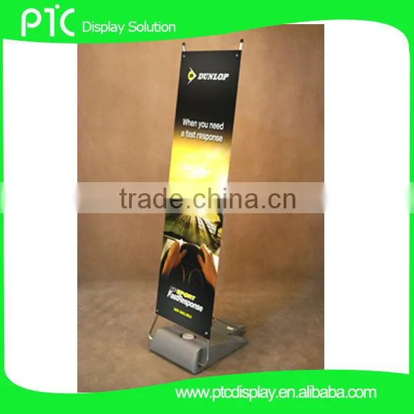 Outdoor special design X banner with platics tank