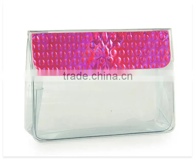 Clear PVC Plastic Groceries Cosmetic Toiletry Packaging Bag