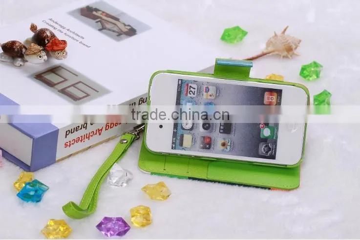 China Factory OEM Design Mix Color Flip Wallet Case Cover For iPhone&Samsung