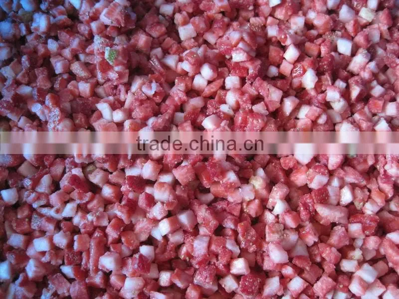 Plant of Frozen Fruits IQF Strawberry Diced