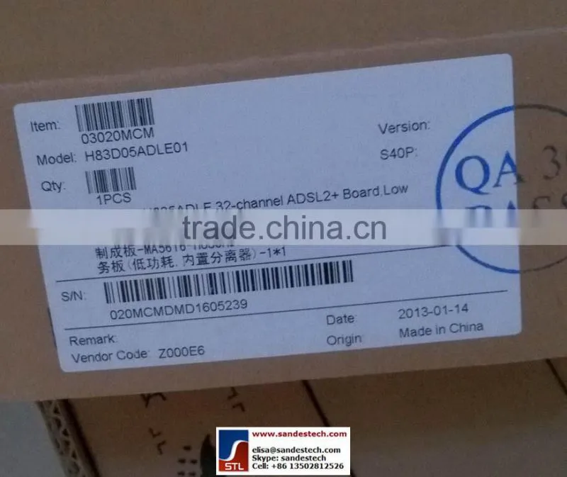 Huawei MA5616 32-channel ADSL2+ board for Huawei ADLE H835ADLE H83AADLE H836ADLE