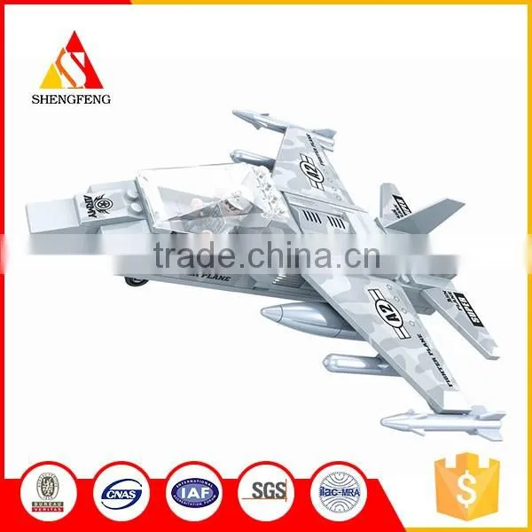 Kindergarten 3D silver fighter building blocks toys