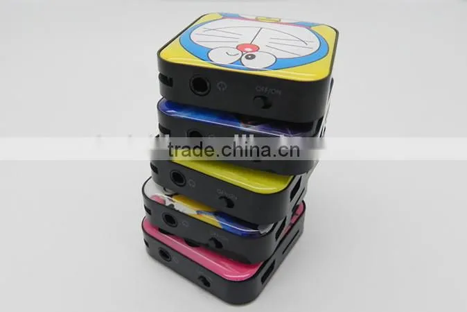 New cartoon character square mini clip hello kitty mp3 player with 4gb 8gb tf card