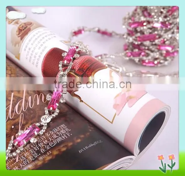 2016 Cheerfeel bling crystal rhinestone chains wholesale