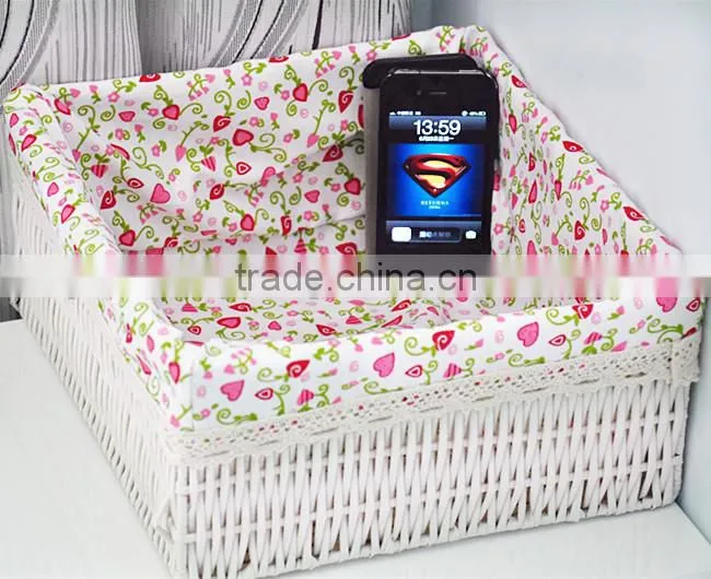 Beautiful cheap and useful PVC woven storage baskets with different colors