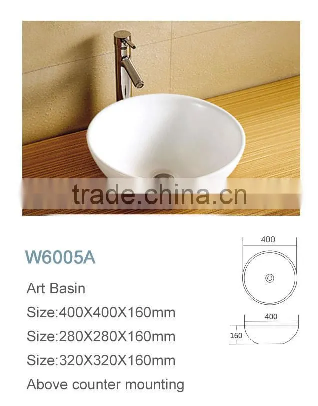 decal flower paper design ceramic ware art basin