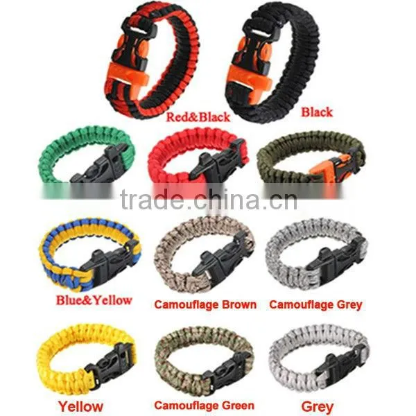 Metal ParaCord Survival Bracelet