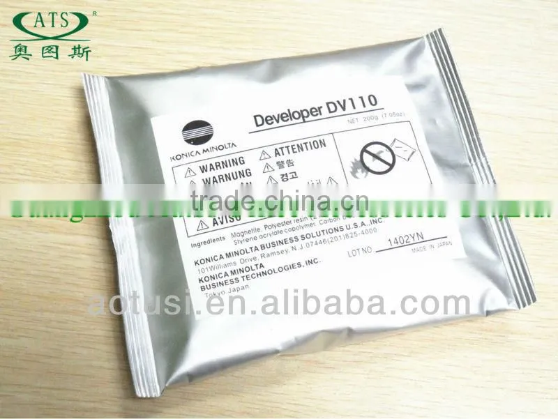 grade A copier part developer DV110 compatible for Minolta di152 di183 di1611 di2011 di162 di210 di163 photocopy machine