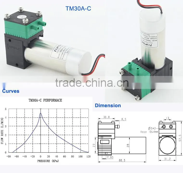 Diaphragm vacuum pump/12V vacuum pump/DC Mini vacuum pump