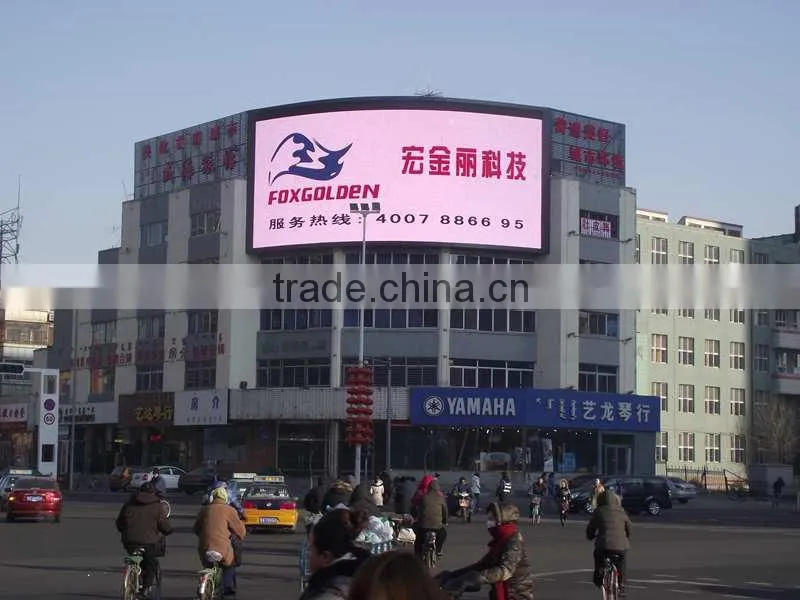 Stadium perimeter p10 outdoor full color led display sign