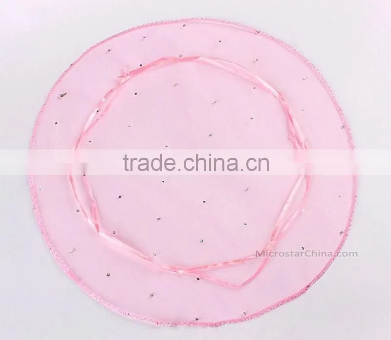 3 Sizes 100pcs Round Organza Gift Bag Small Drawstring Organza Bag Mini Wedding Favor