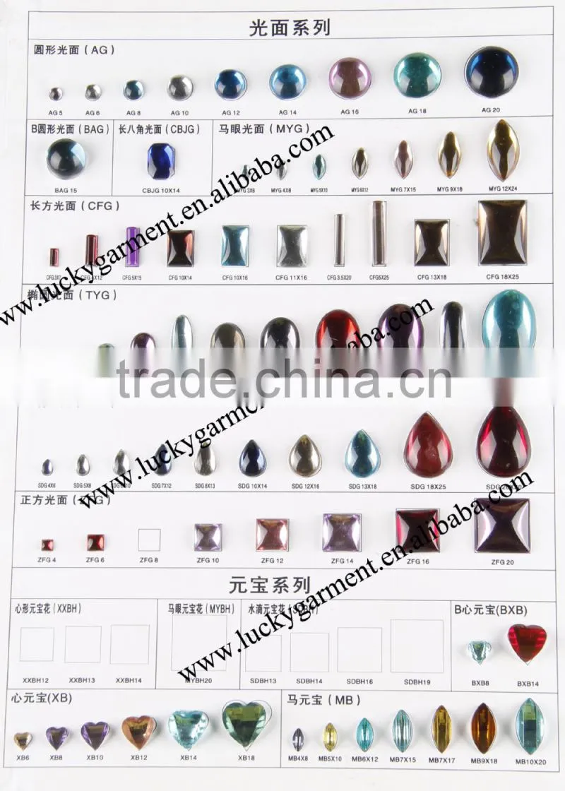 2015 LATEST!! LUCKY highest quality flat back sew-on resin epoxy MANTIANXING