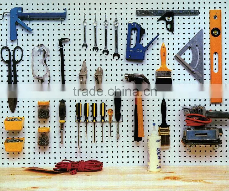 white pegboard