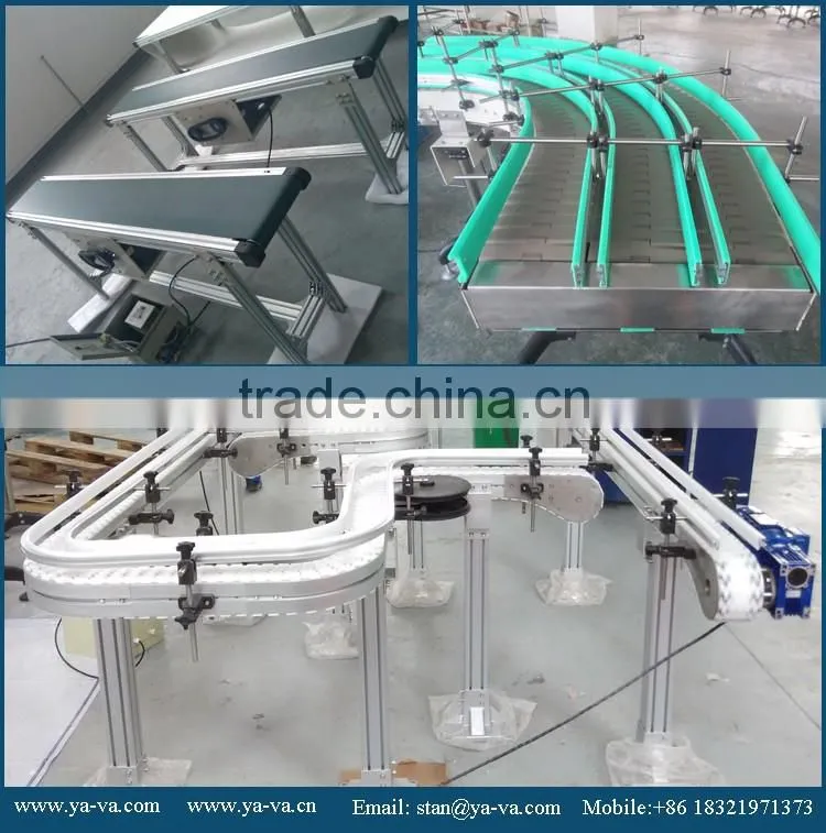 flexible lifting vonveyor system for bottles