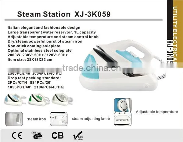 2000W steam iron station XJ-3K059