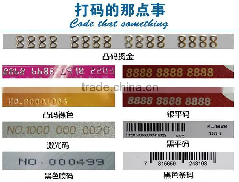 Transparent pvc material matte surface vip card