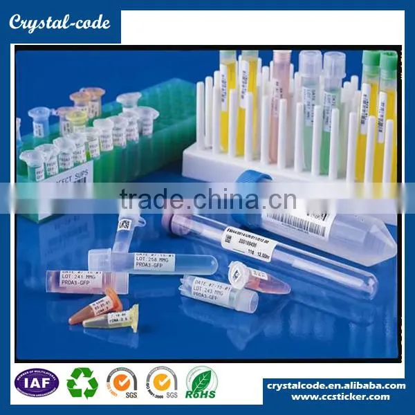 Custom glossy blank freezer temperature indicator low temperature label