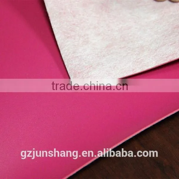 Nappa emboss PVC bond leather for slipper or belt usage