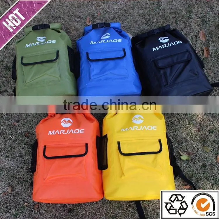 500D pvc new arrival waterproof tarpaulin waterproof backpack for outdoor camping