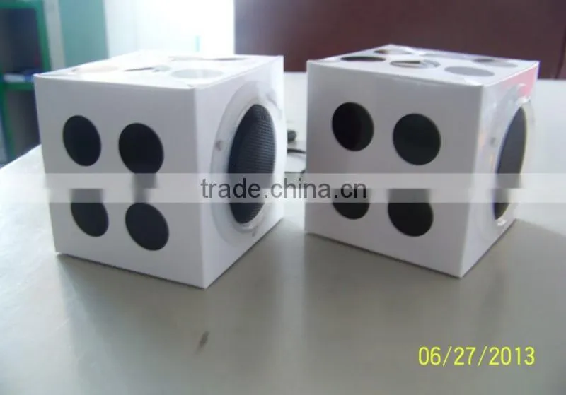 promotion square paper mini foldable cardboard speaker