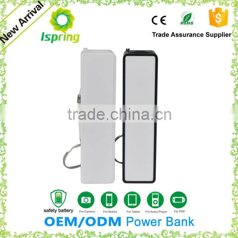 2016 Newest Best Design Gift Cute Universal Portable Key Chain Power Bank 2200mah