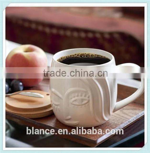 embossed ceramic mermaid coffee mug Starbucks design