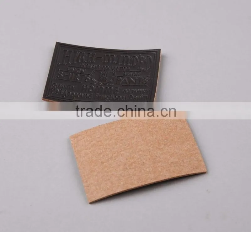 High Quality PU Faux Deobssed Label