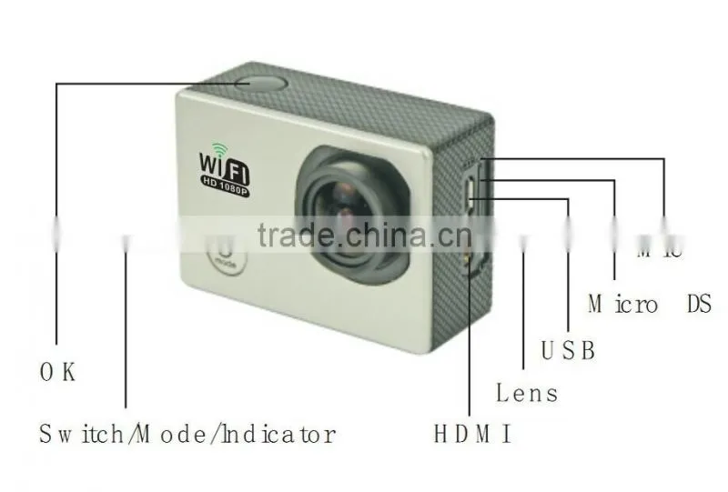 Multipurpose HD DVR SJ6000 video Sport go pro camera extreme Sport Helmet Action Camera+monopod
