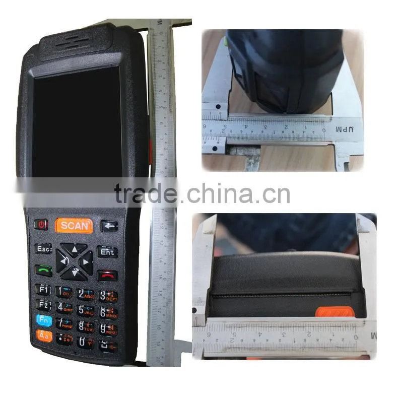 WinCE Handheld PDA with Mobile Printer for Ticket Printing and Barcode Scanner