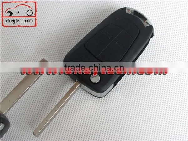 High Quatity Opel remote modified flip key shell Car Key 2 Button Opel Astra key romote key shell