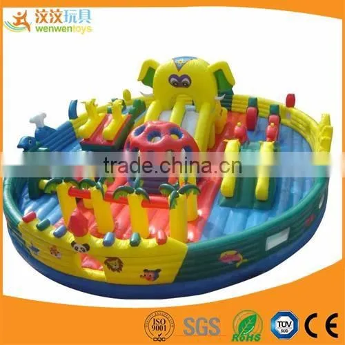 indoor children playground Castle theme inflatable maze bouncy house for sale