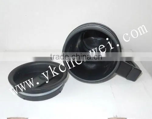 Double wall budget promotional steel plastic travel mug
