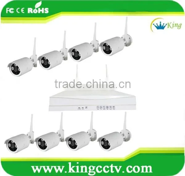 8ch white 960P wireless NVR System Kits