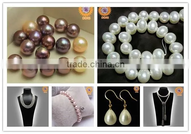 custom vogue jewelry south sea shell pearl silver earrings