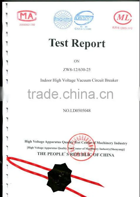 ZW8-12(G) Series Outdoor High Voltage Vacuum Circuit Breaker