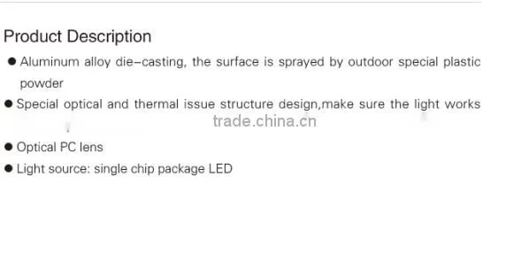 2015 best sale IP65 Newly Designed Solar Powered Street Lights Die-casting Aluminum Alloy LED-D1301 Solar Lights