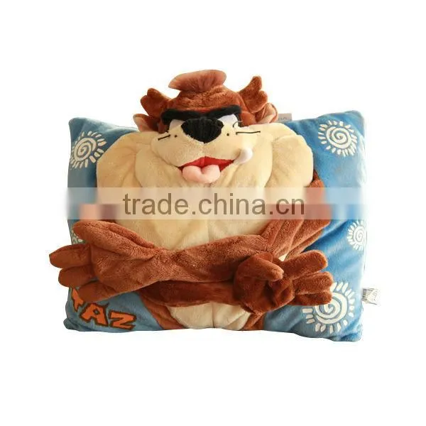 Fashion animal shaped plush backrest floor cushion for kids