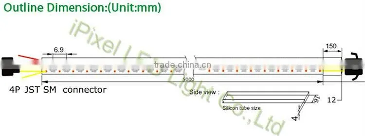 144 leds APA102 dc5v addressable strip