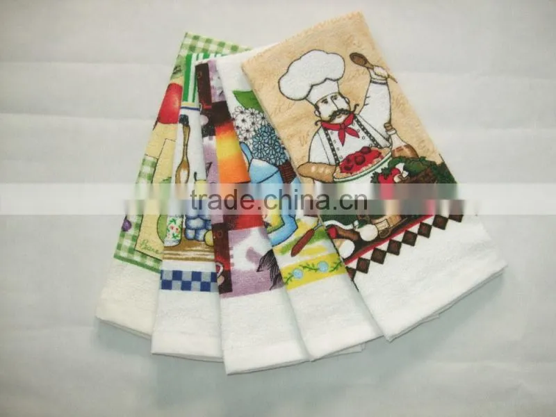 home textile terry cotton kitchen tea towel dish cloths wholesale terry towel