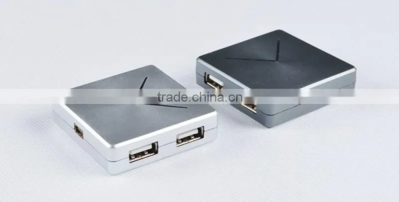 Wholesale ultra-Mini Plastic Casing 480MBPS 4-port USB 2.0 HUB, good for gifts
