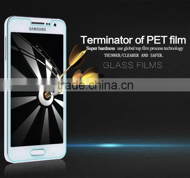 100% Prefect fit tempered glass screen protector for samsung A3 tempered glass
