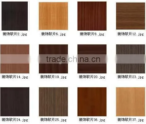 Decorative PVC sheet , Laminated wall PVC cover 0.04mm thickness