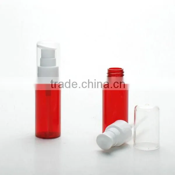 Treatment pump PET Bottle 30ml Red Clear