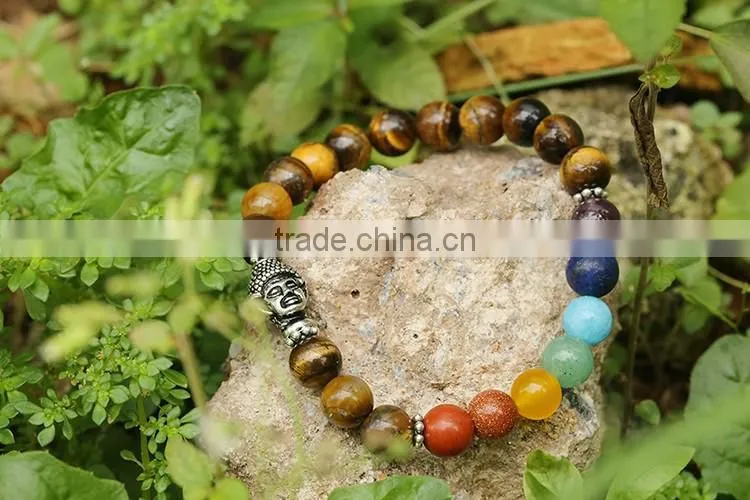 top sale Buddha Beads Bracelets For tiger eye stone bracelet