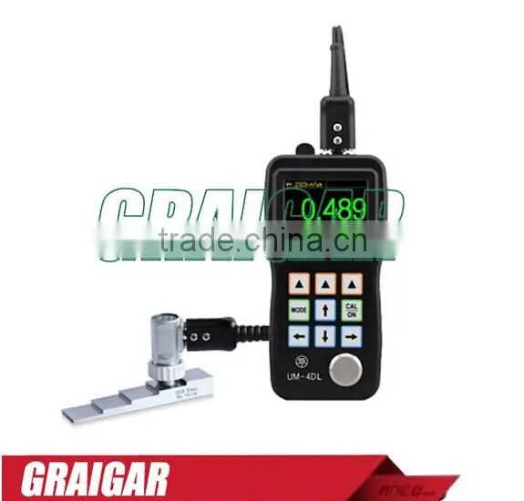 UM-4DL A-Scan Ultrasonic Wall Thickness Gauge Meter Tester w/Through Paint/Coating Function and Data Logger is Avaliable