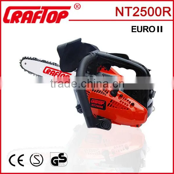 Chain saw file and handle for chain sharpening